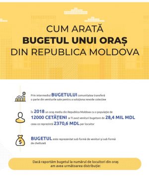 Cum arată bugetul unui oraș din Republica Moldova