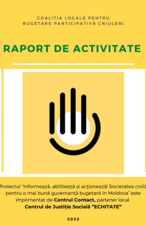 Raport narativ Coalitia Locala or. Criuleni