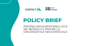 Policy Brief privind implementarea Legii nr. 862020 cu privire la organizațiile necomerciale